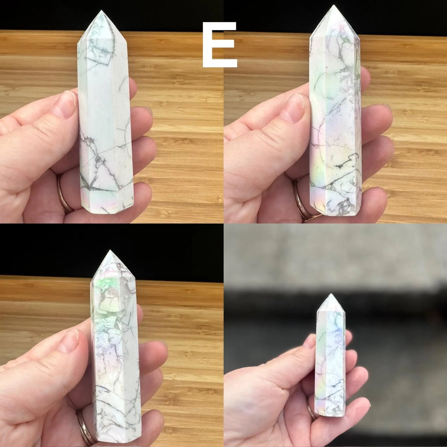Aura Howlite Tower | Read description *some discounted