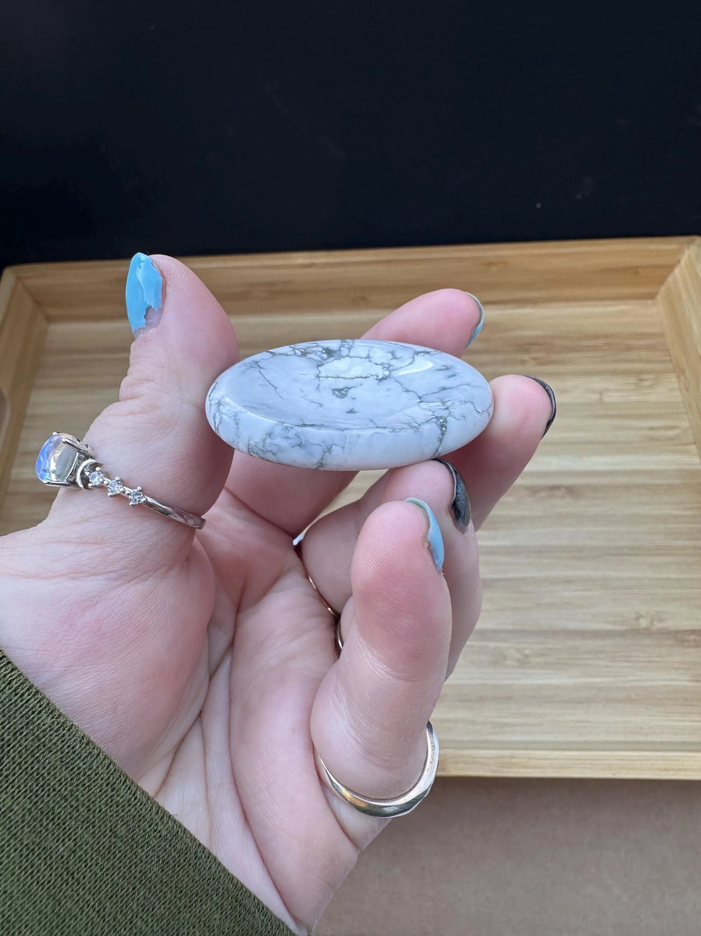 Howlite Worry Stone