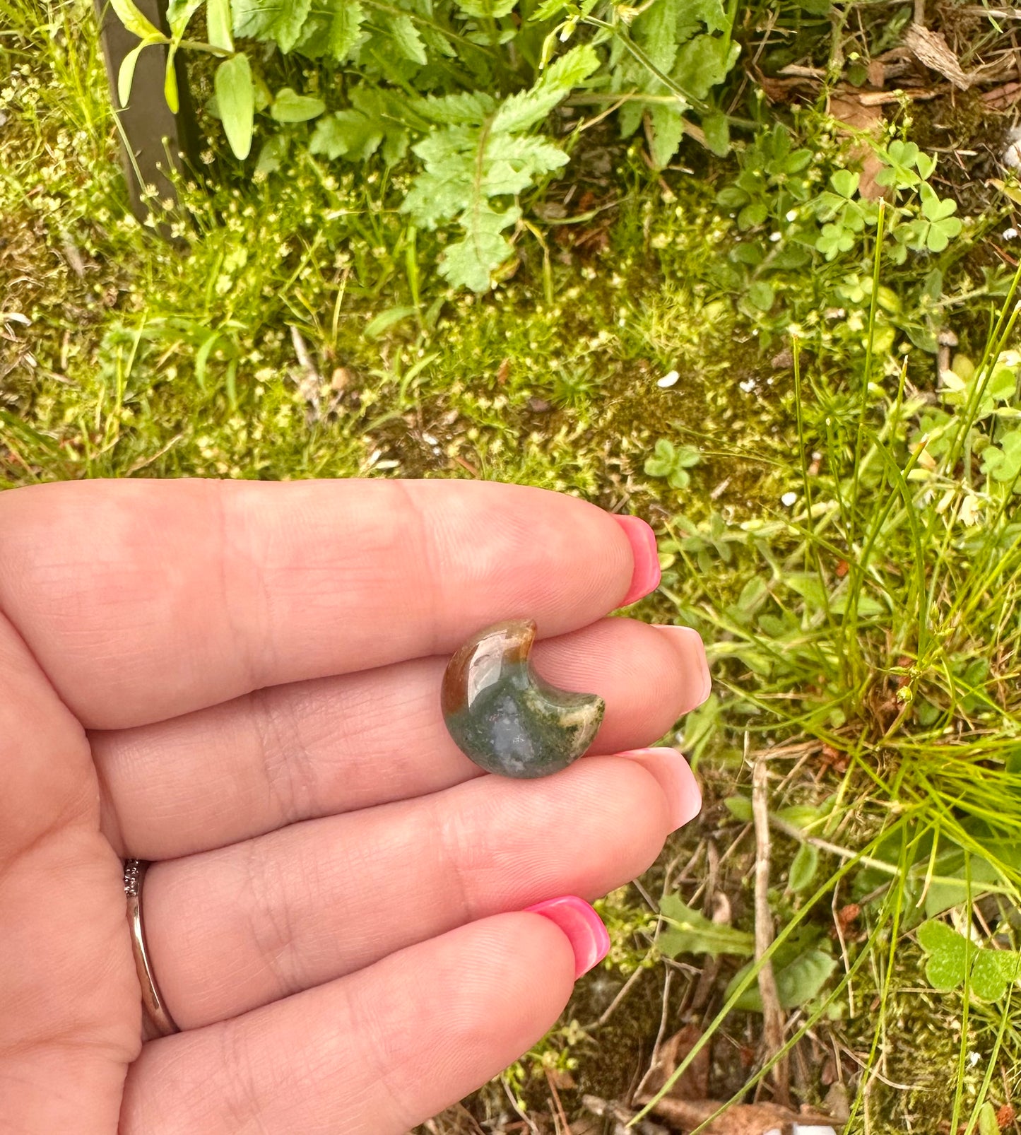 Mini Ocean Jasper Moon