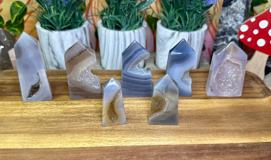 Druzy Agate Tower