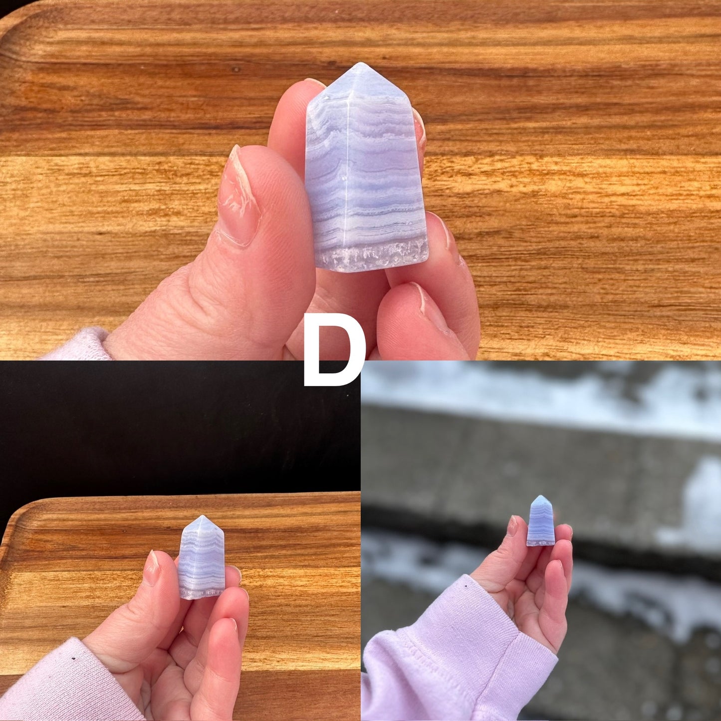 Mini Blue Lace Agate Tower