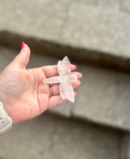 Clear Quartz Dragonfly
