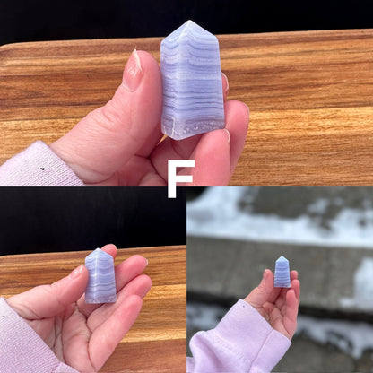 Mini Blue Lace Agate Tower