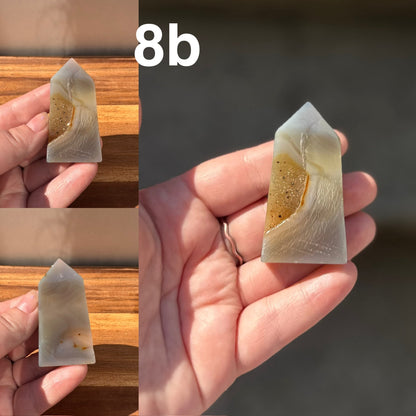 Druzy Agate Tower