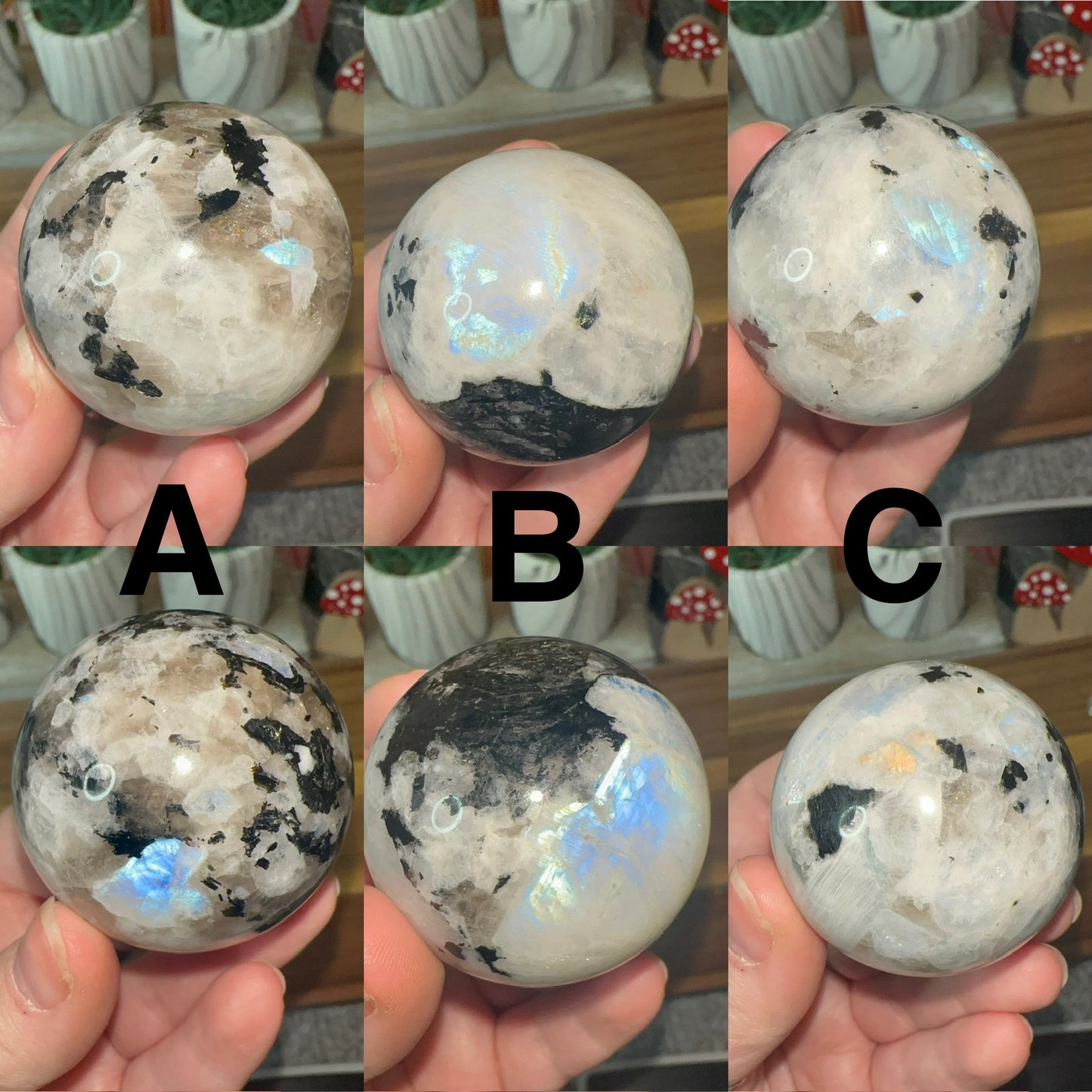 Rainbow Moonstone Sphere