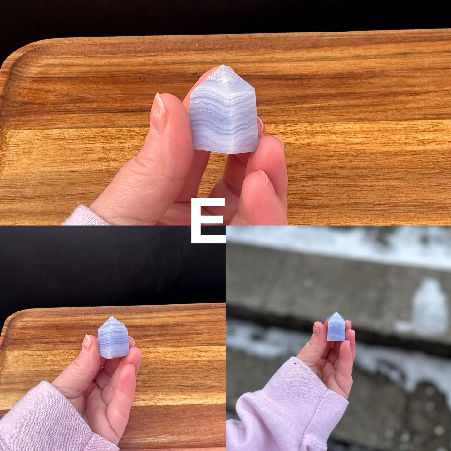 Mini Blue Lace Agate Tower