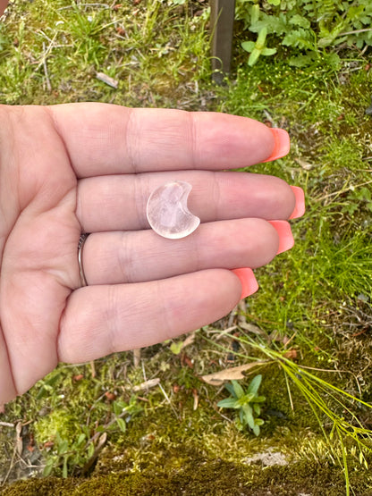 Mini Clear Quartz Moon