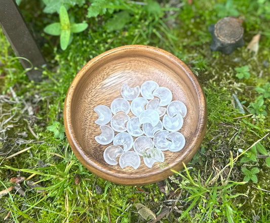Mini Clear Quartz Moon