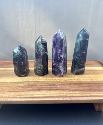 Fluorite Root Large Tower | A is Discounted due to chipped tip*
