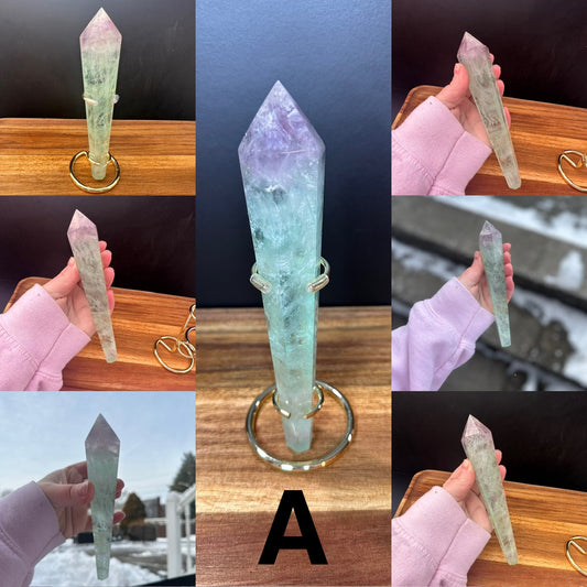 Fluorite Wand with Stand