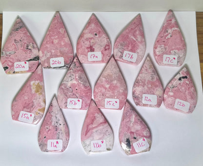 Peruvian Rhodonite Flame- Some Discounted *