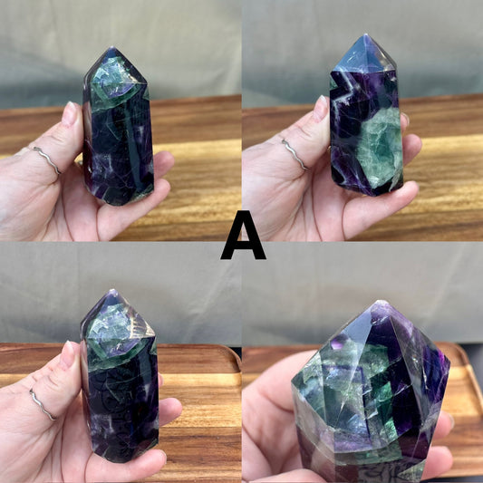 Fluorite Root Large Tower | A is Discounted due to chipped tip*