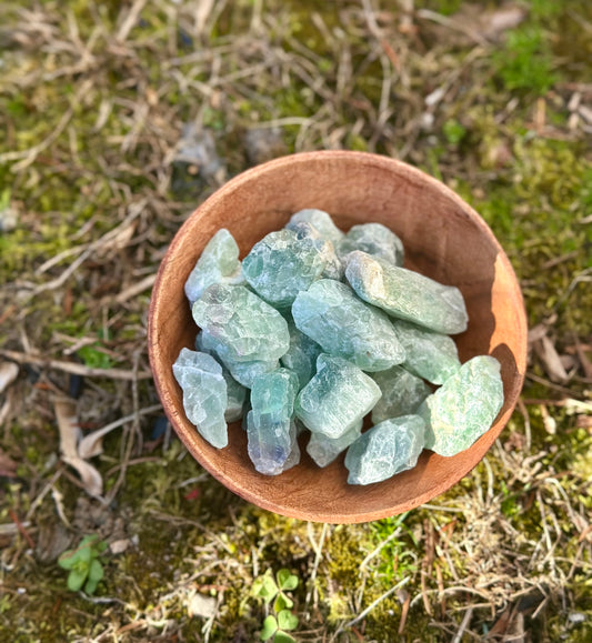 Green Fluorite Raw Stone