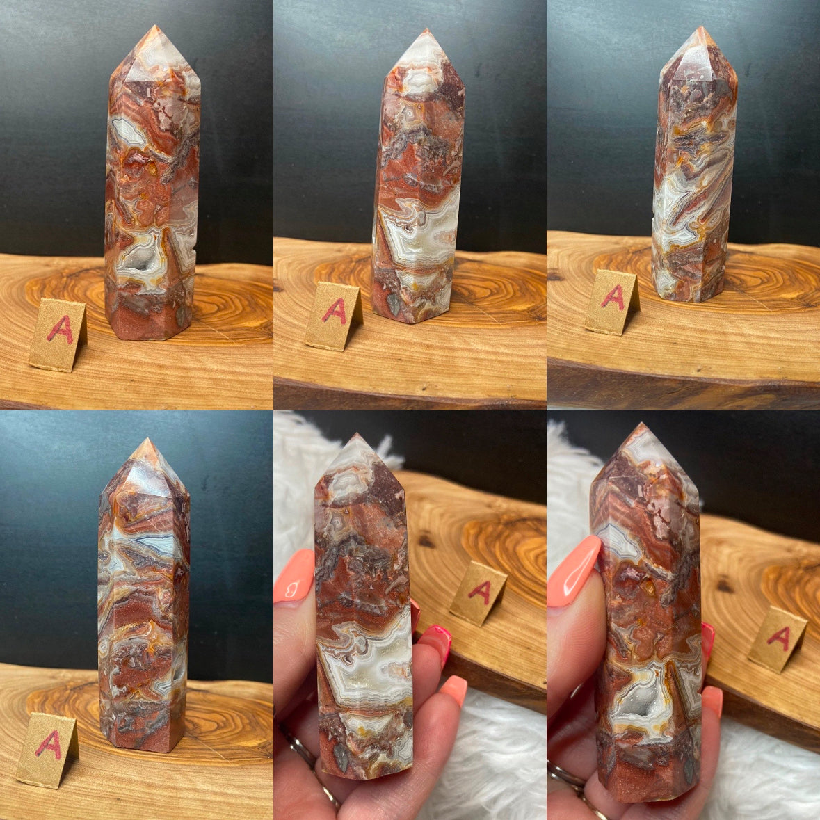 Mexican Lace Agate Tower
