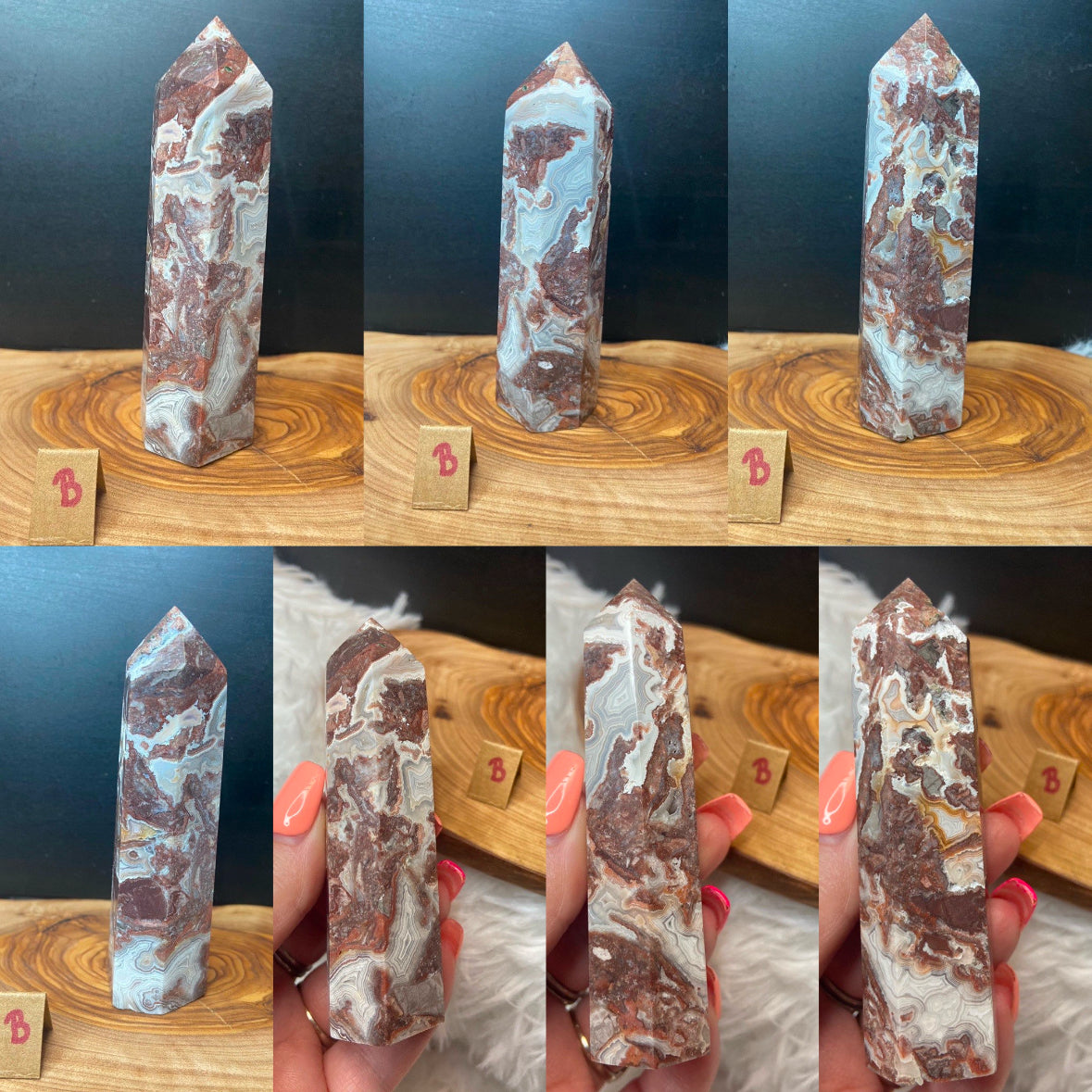 Mexican Lace Agate Tower