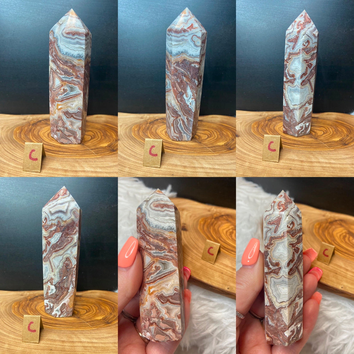 Mexican Lace Agate Tower