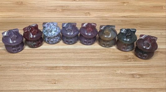 Pick your own Mini Ocean Jasper Fairy Mushroom House