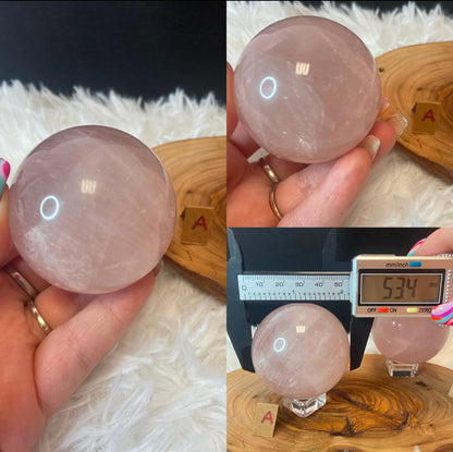 Star Rose Quartz Sphere
