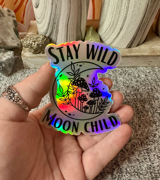 Stay Wild Moon Child Sticker