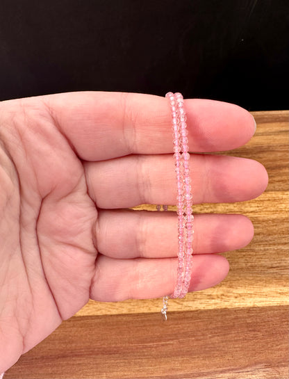 Adjustable Faceted Crystal Bracelet