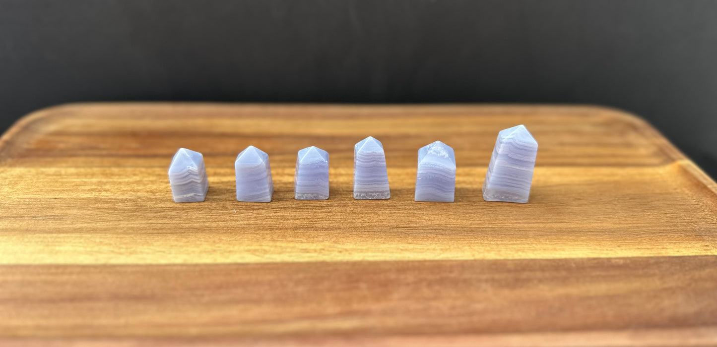 Mini Blue Lace Agate Tower