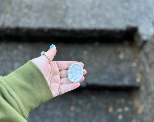 Howlite Worry Stone