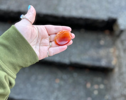 Carnelian Worry Stone