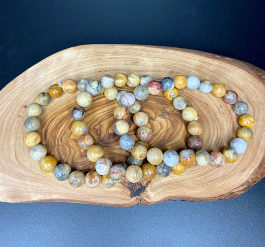 Crazy Lace Agate Bracelet