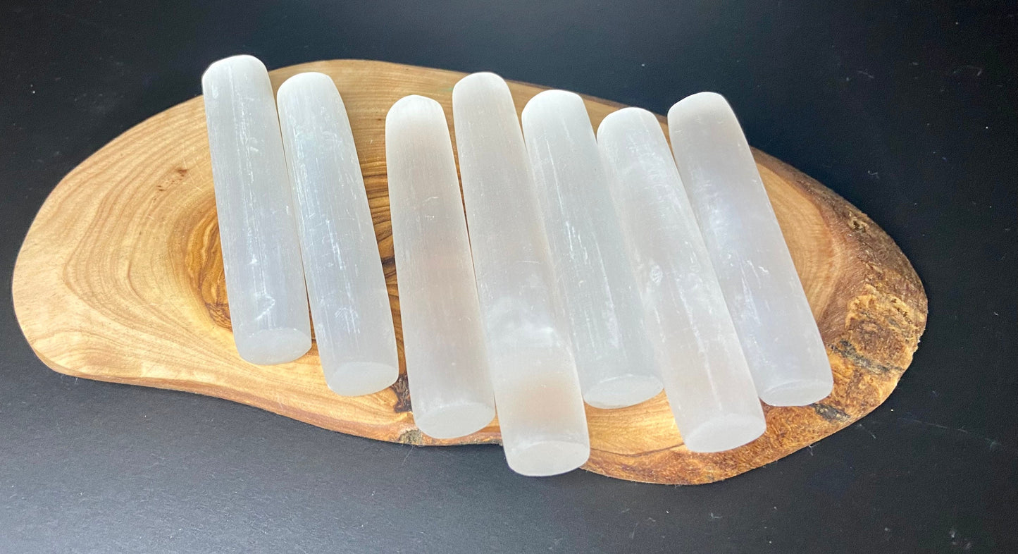 Selenite Round Stick