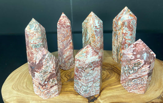 Leopard Skin Jasper Tower