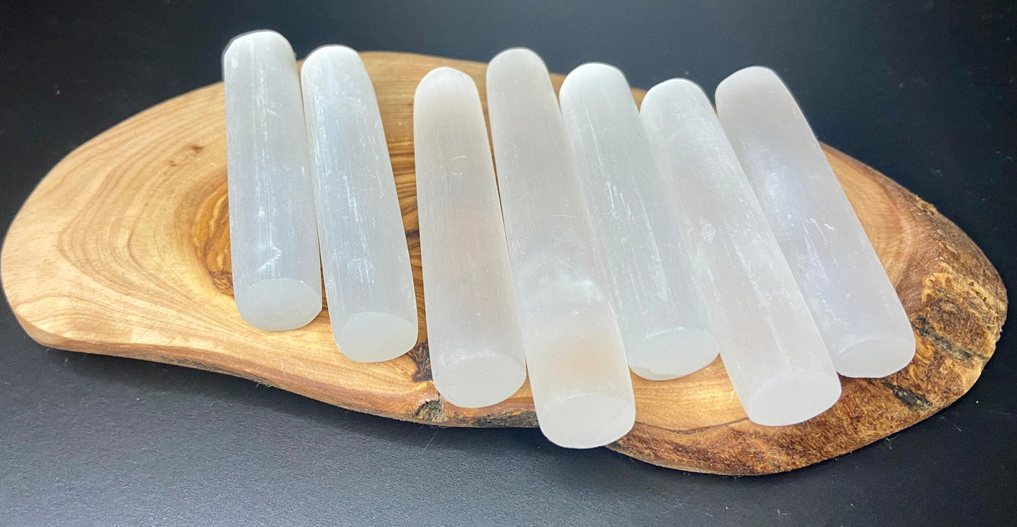 Selenite Round Stick