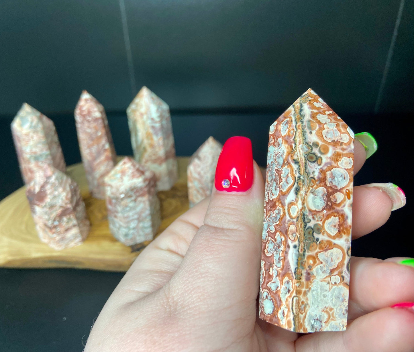 Leopard Skin Jasper Tower