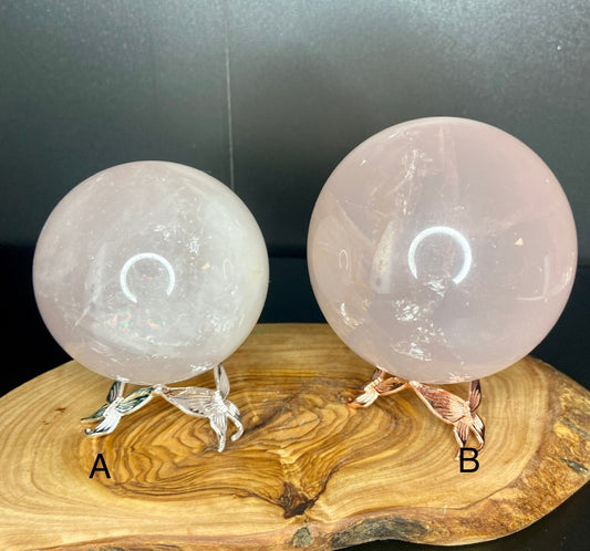 Star Rose Quartz Sphere