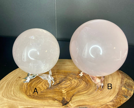 Star Rose Quartz Sphere