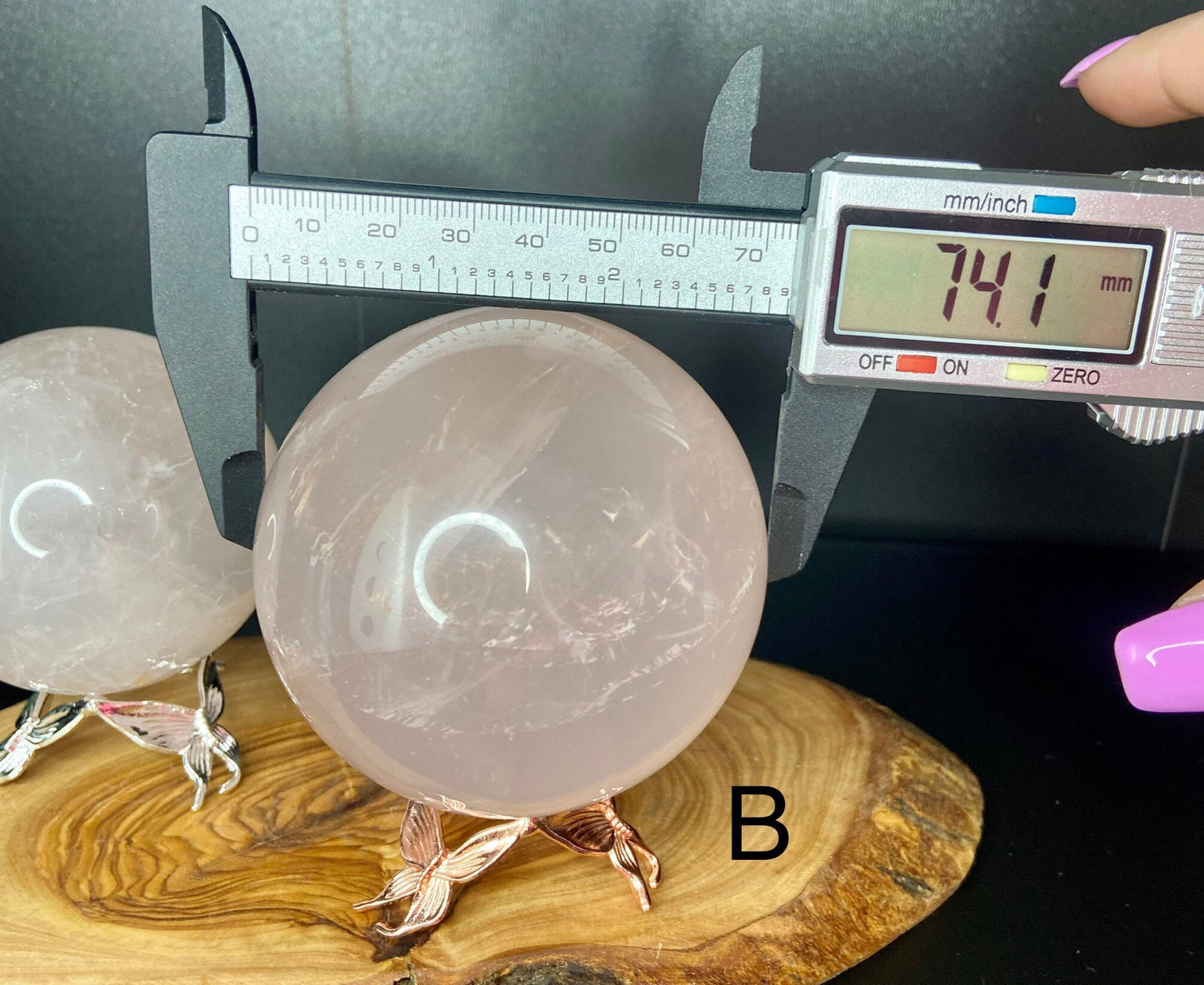 Star Rose Quartz Sphere