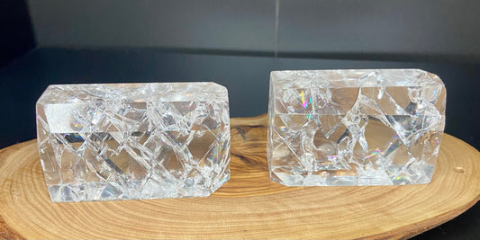 Clear Crackle Quartz Free Form | Fire & Ice Quartz