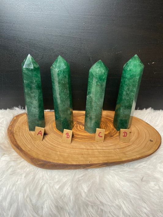 Green Strawberry Quartz Tower