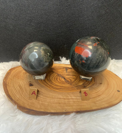 African Blood Stone Sphere