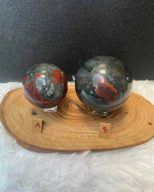 African Blood Stone Sphere