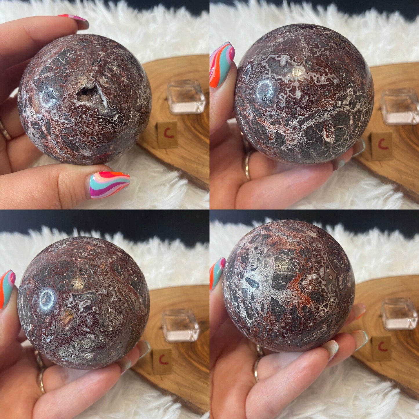 Mexican Crazy Agate Sphere