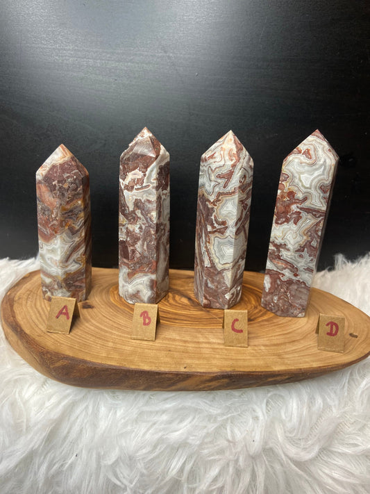Mexican Lace Agate Tower
