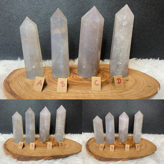 Blue Rose Quartz Tower