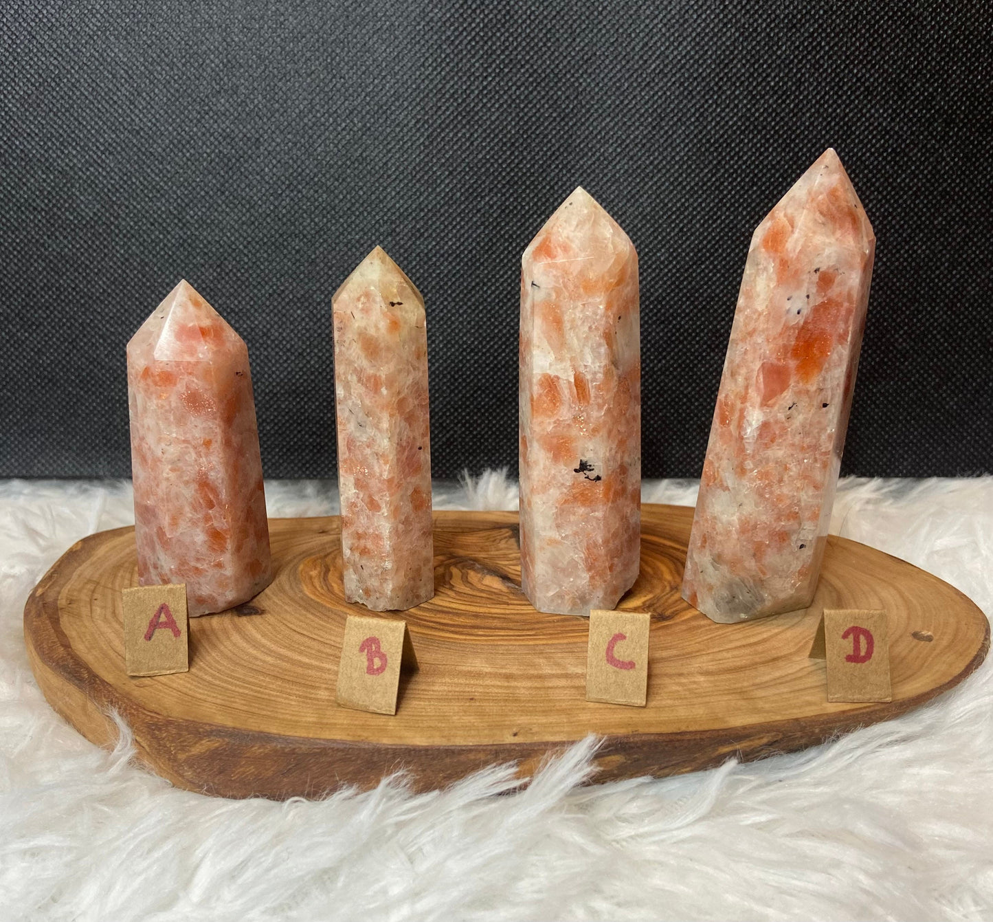 Natural Golden Sunstone Tower- Golden Flash