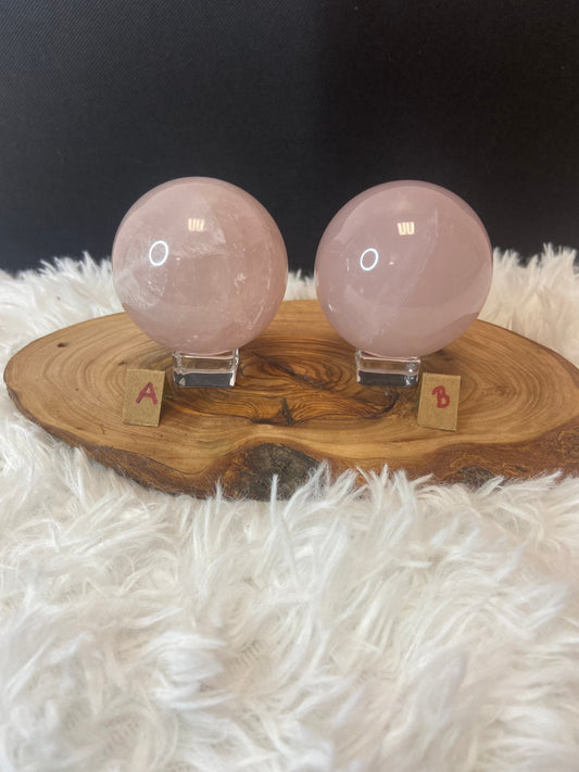 Star Rose Quartz Sphere