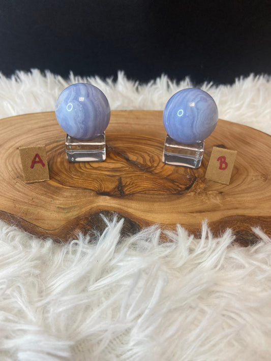 Small Blue Lace Agate Sphere