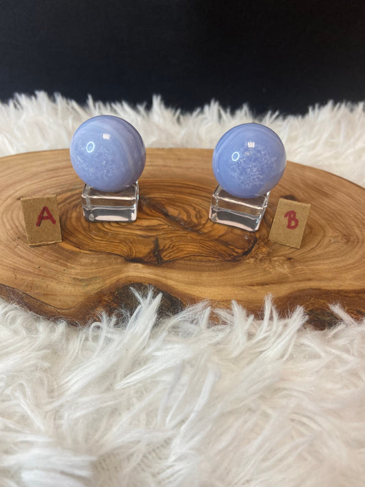 Small Blue Lace Agate Sphere