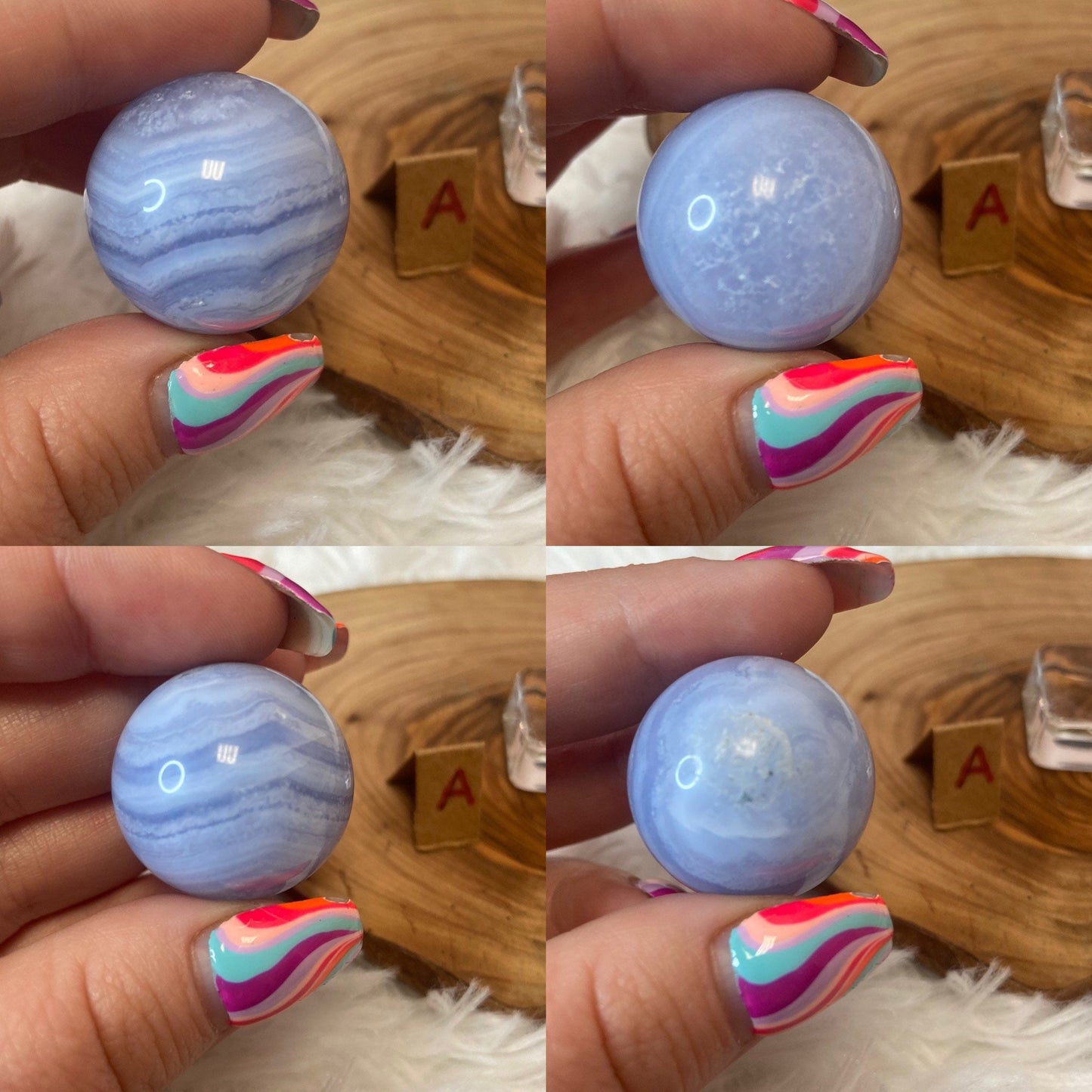 Small Blue Lace Agate Sphere