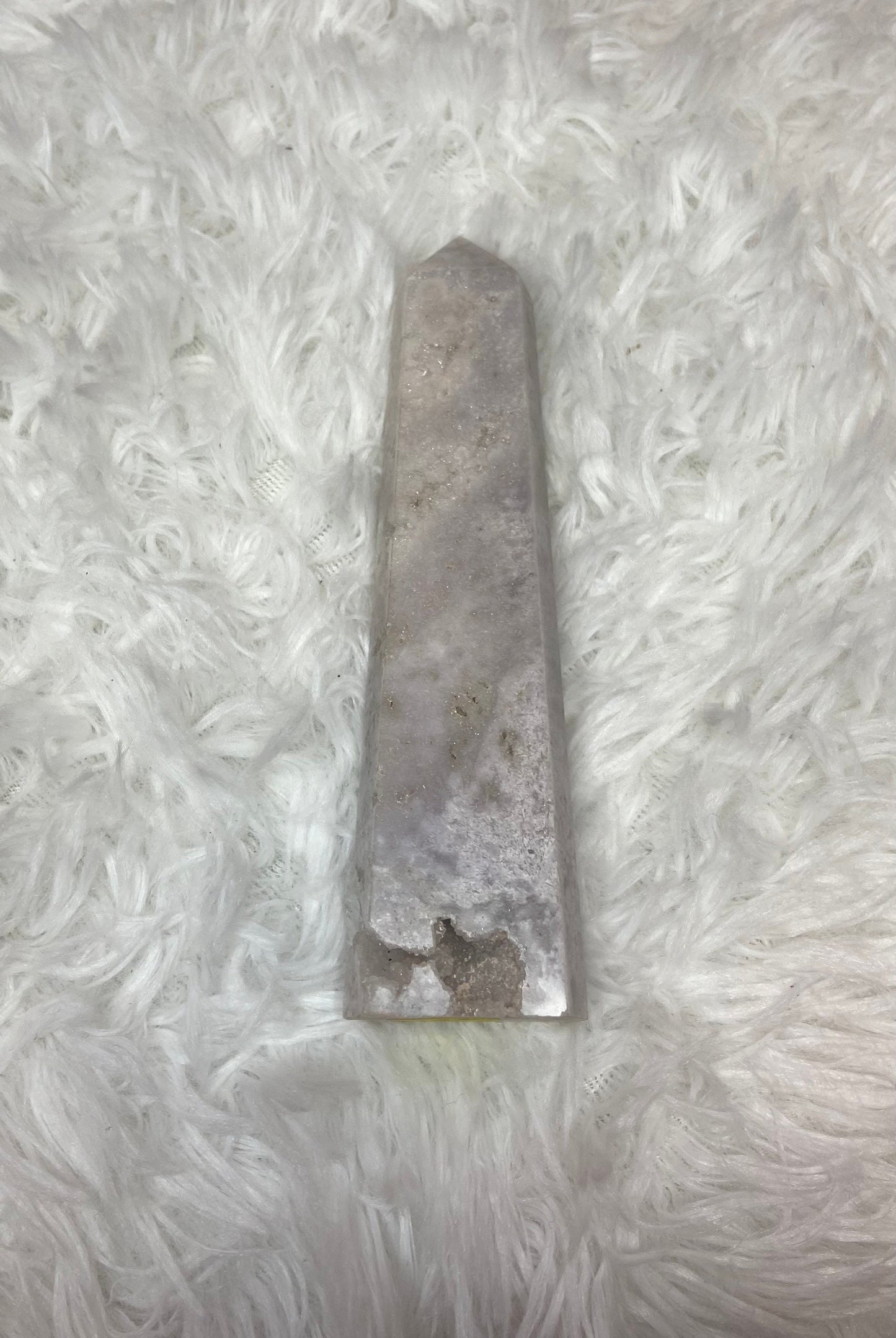 Lavender Flower Agate Tower