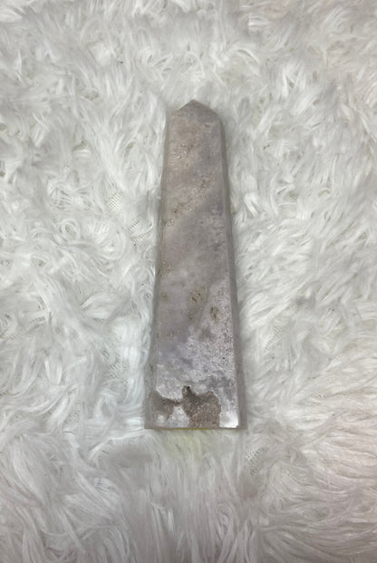 Lavender Flower Agate Tower