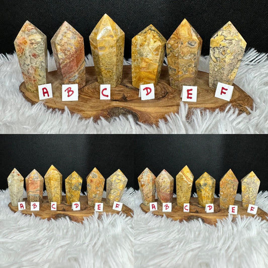 Crazy Agate Cupcake Tower